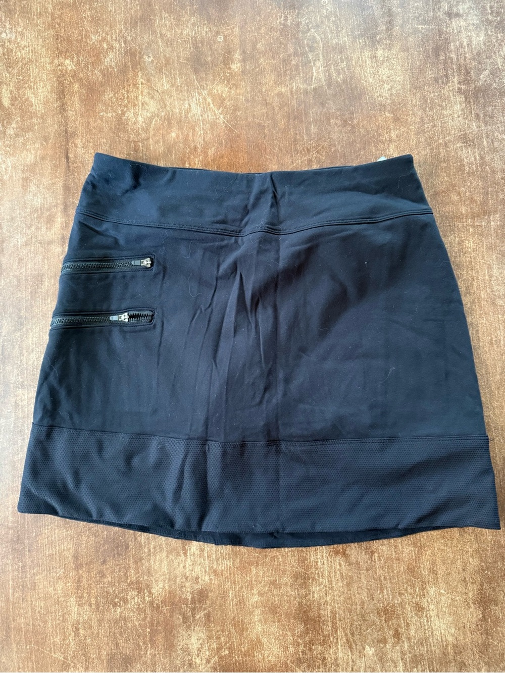 Athleta Black Skort with Dual Zip Pockets